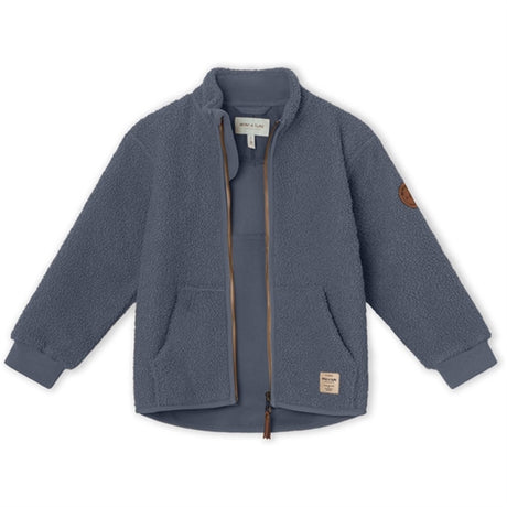 MINI A TURE Saleh Teddy Fleece Jacket Ombre Blue 2