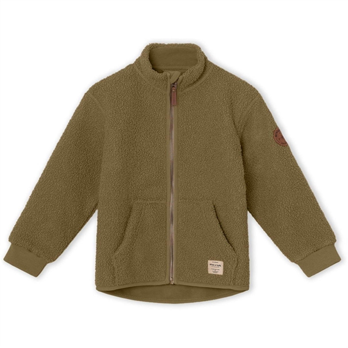 MINI A TURE Saleh Teddy Fleece Jacket Capers Green