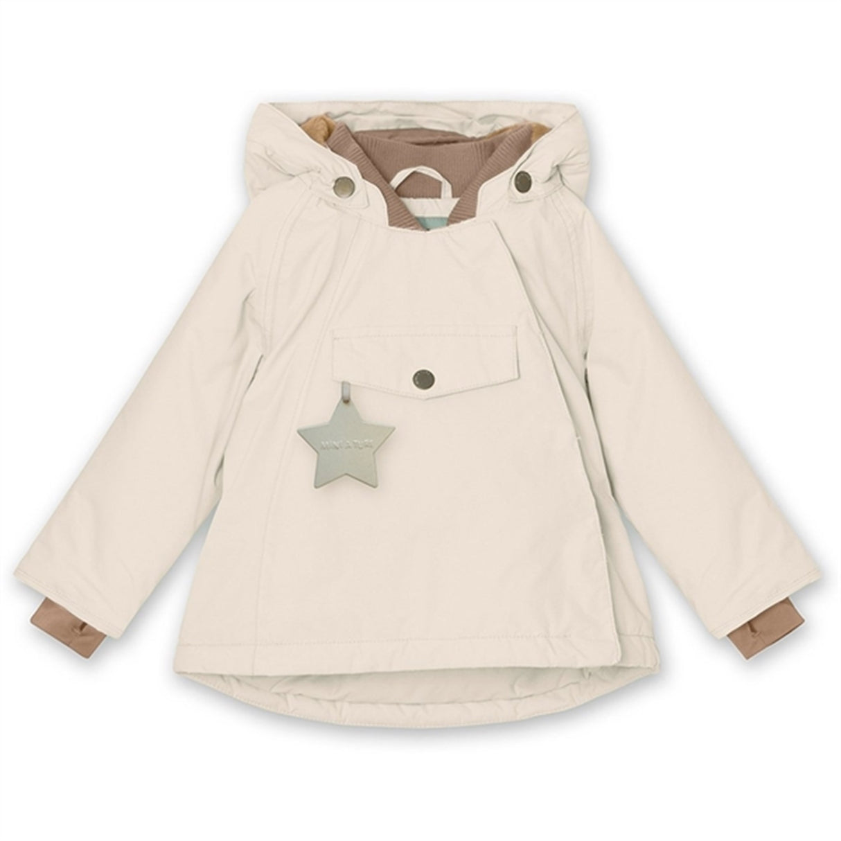 MINI A TURE Wang Fleece Winter Jacket Angora Cream