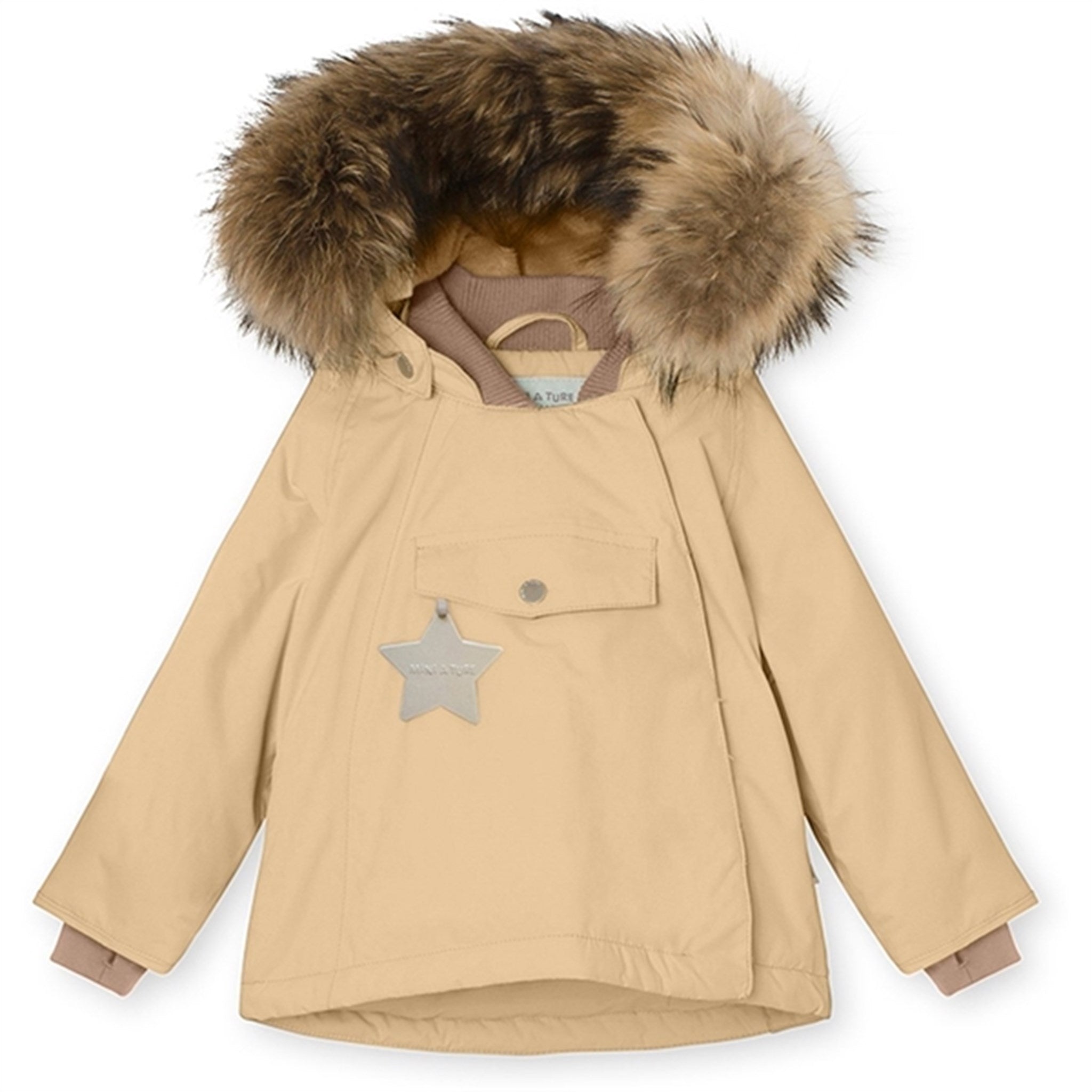 Buy MINI A TURE Wang Fleece Fur Winter Jacket Semolina Sand | Luksusbaby –  Luksusbaby COM