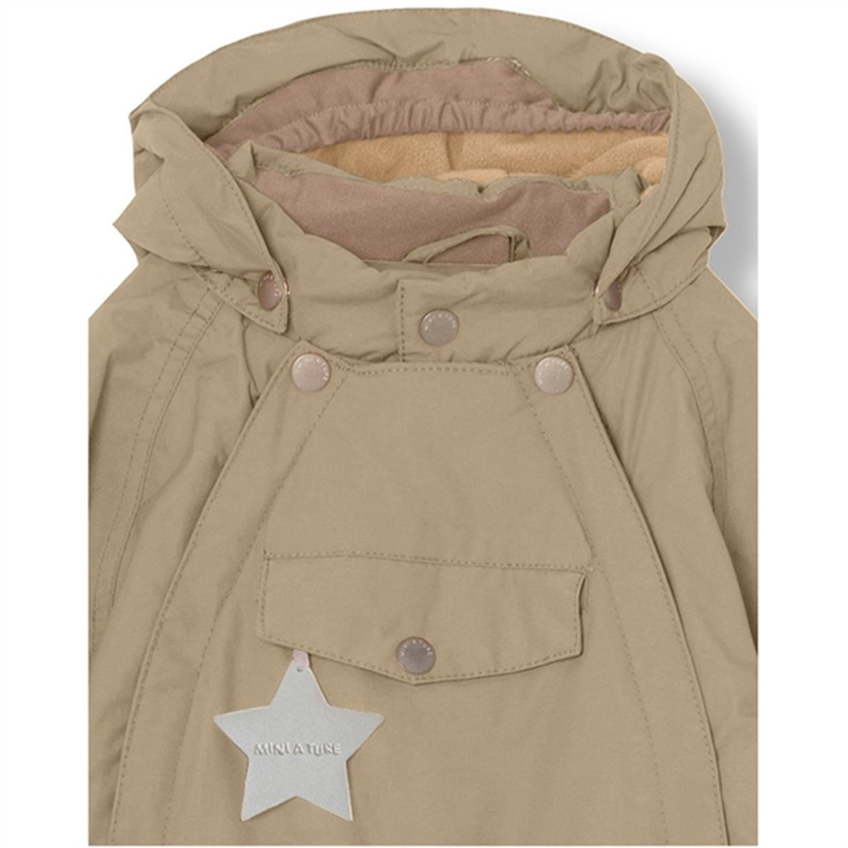 MINI A TURE Wisti Fleece Snow Suit Savannah Tan 4