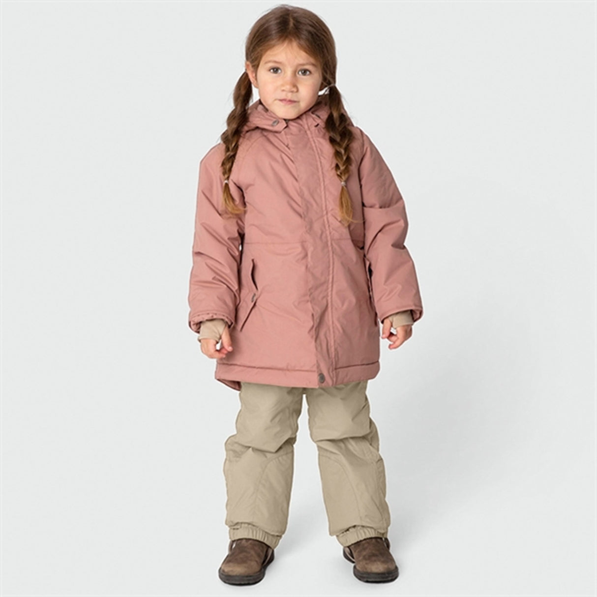 MINI A TURE Vikana Fleece Winter Jacket Wood Rose 5