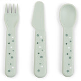 Done by Deer Foodie Cutlery Set Happy Dots Green