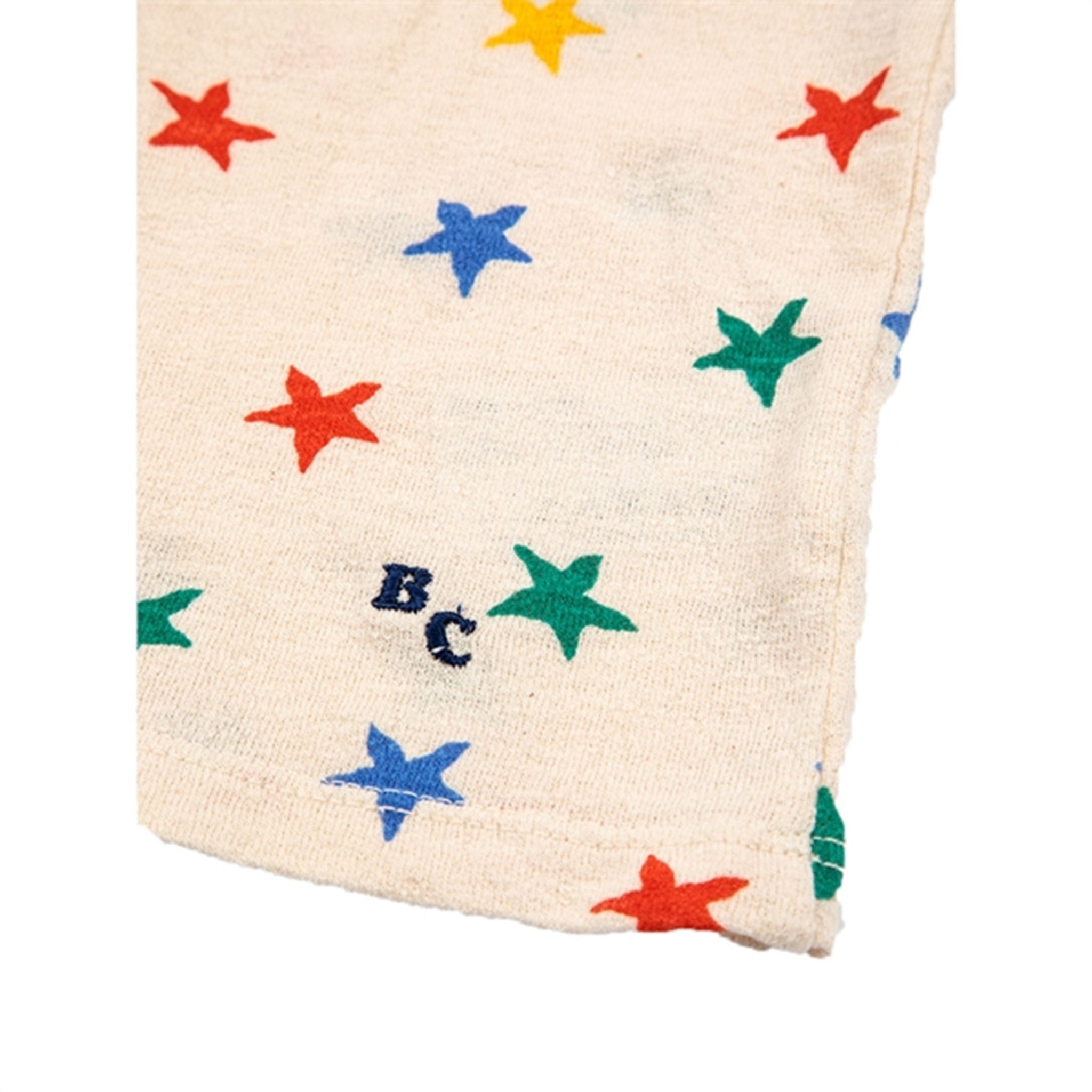 Bobo Choses Offwhite Multicolor Stars All Over Ruffle T-Shirt 9