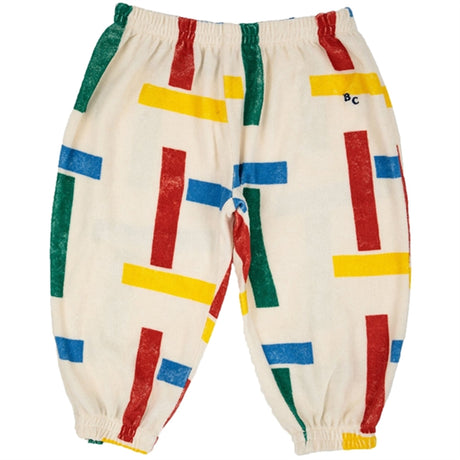 Bobo Choses White Multicolor Beacons All Over Sweatpants