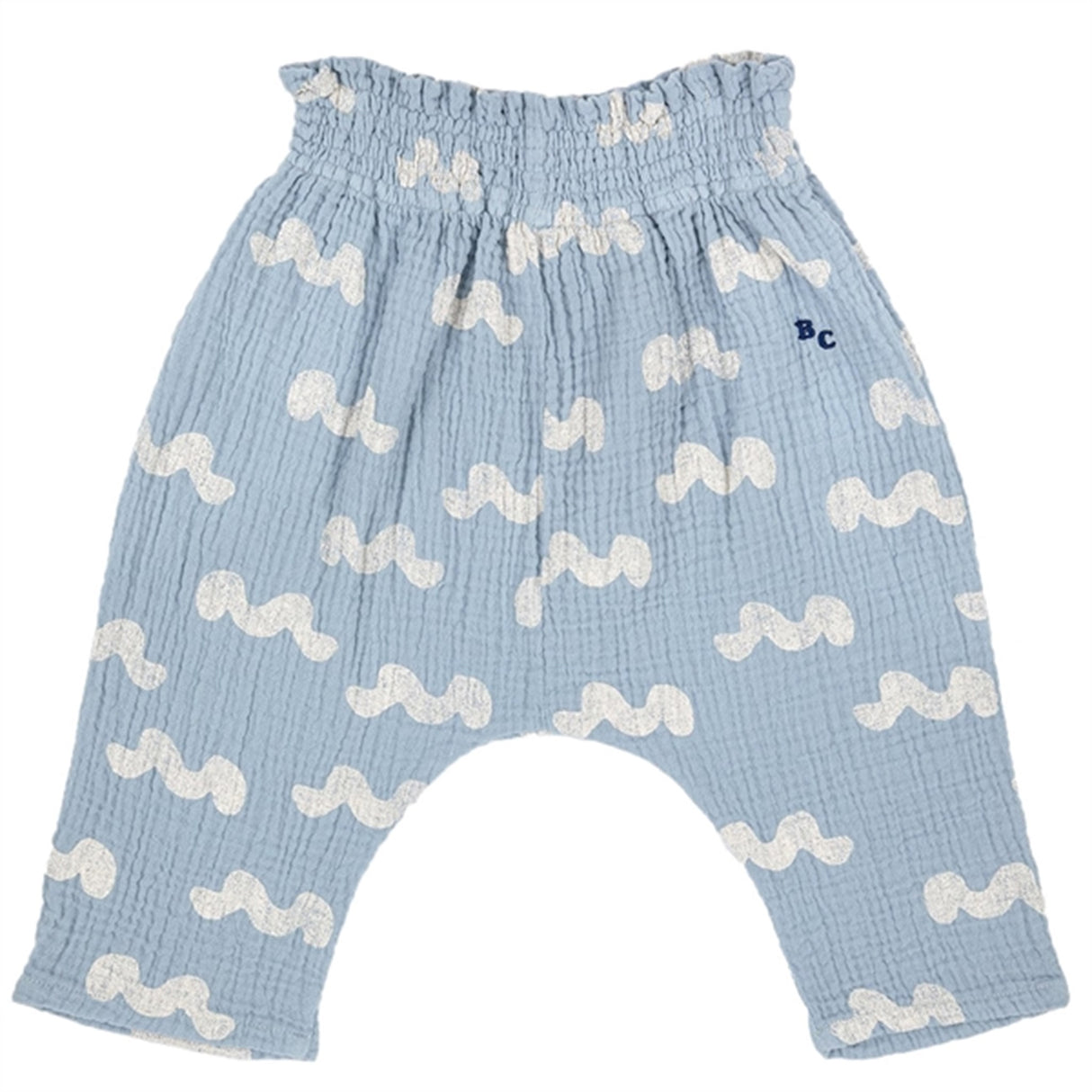 Bobo Choses Light Blue Waves All Over Pants