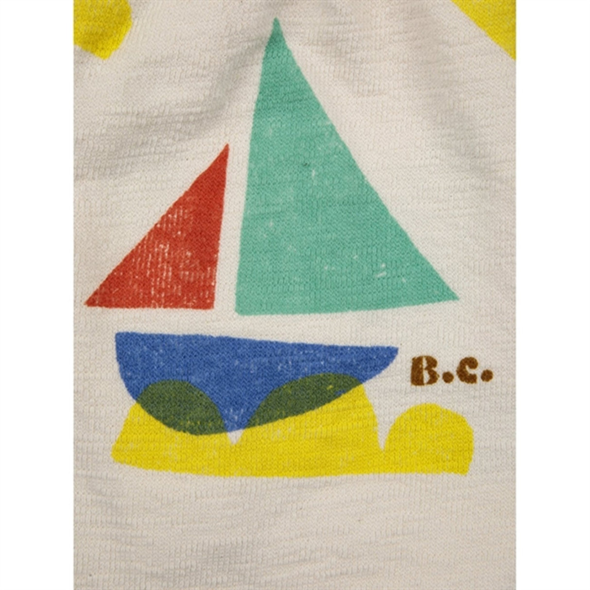 Bobo Choses White Multicolor Sail Boat All Over Bermuda Shorts 3