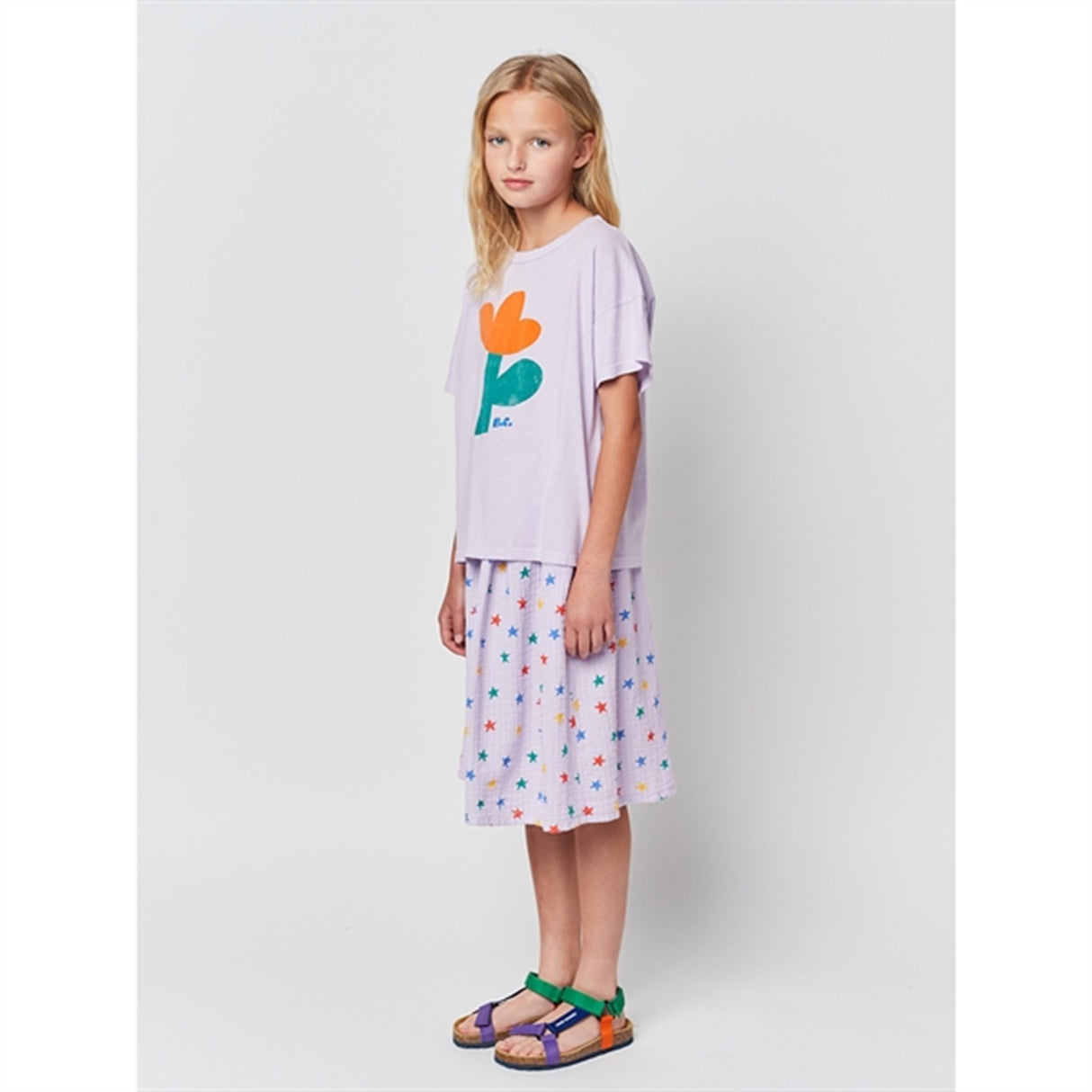 Bobo Choses Lavender Multicolor Stars All Over Skirt 5