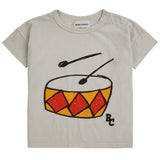 Bobo Choses Baby Play The Drum T-Shirt Beige