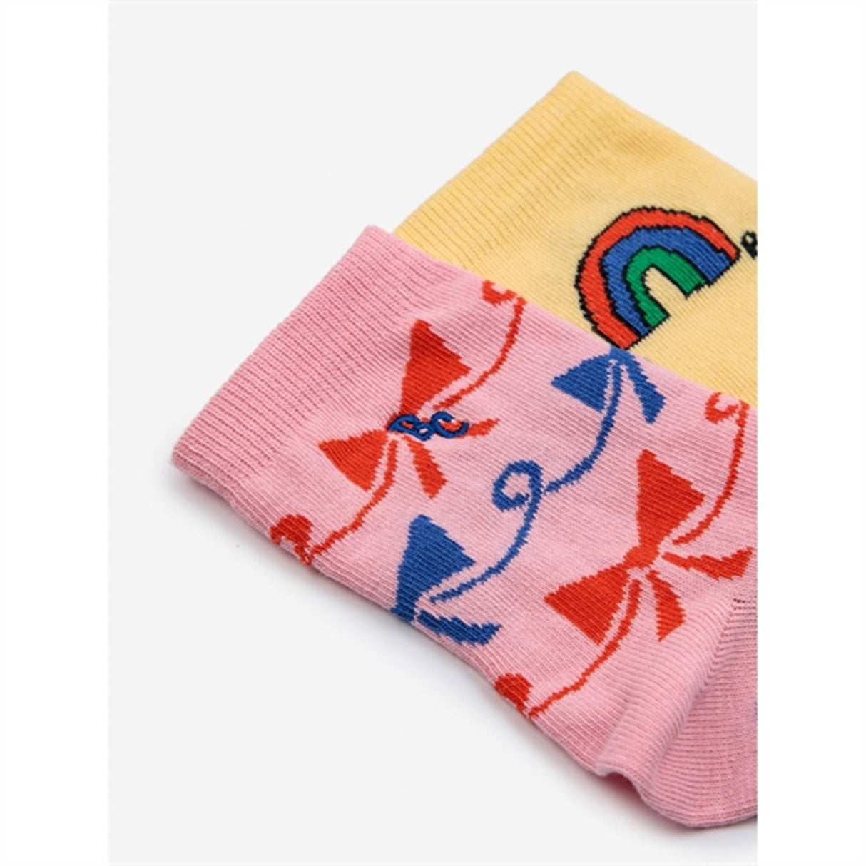 Bobo Choses Rainbow & Ribbon Bow All Over Short Socks 2-pak Multicolor 3