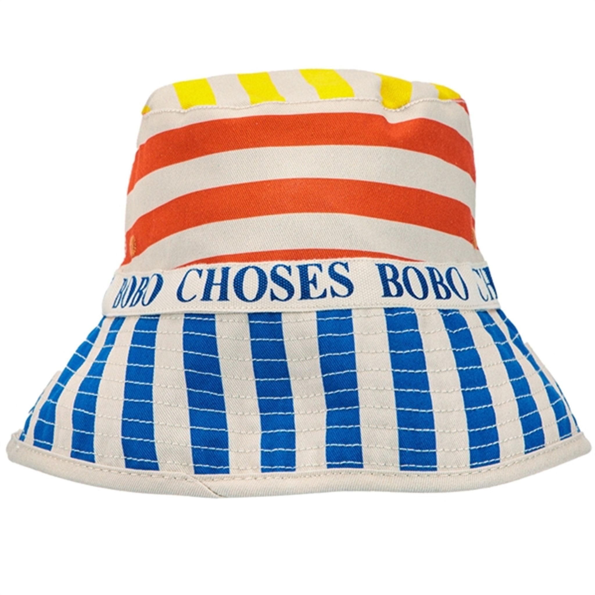 Bobo Choses Multicolor Stripes Reversible Hat Multicolor