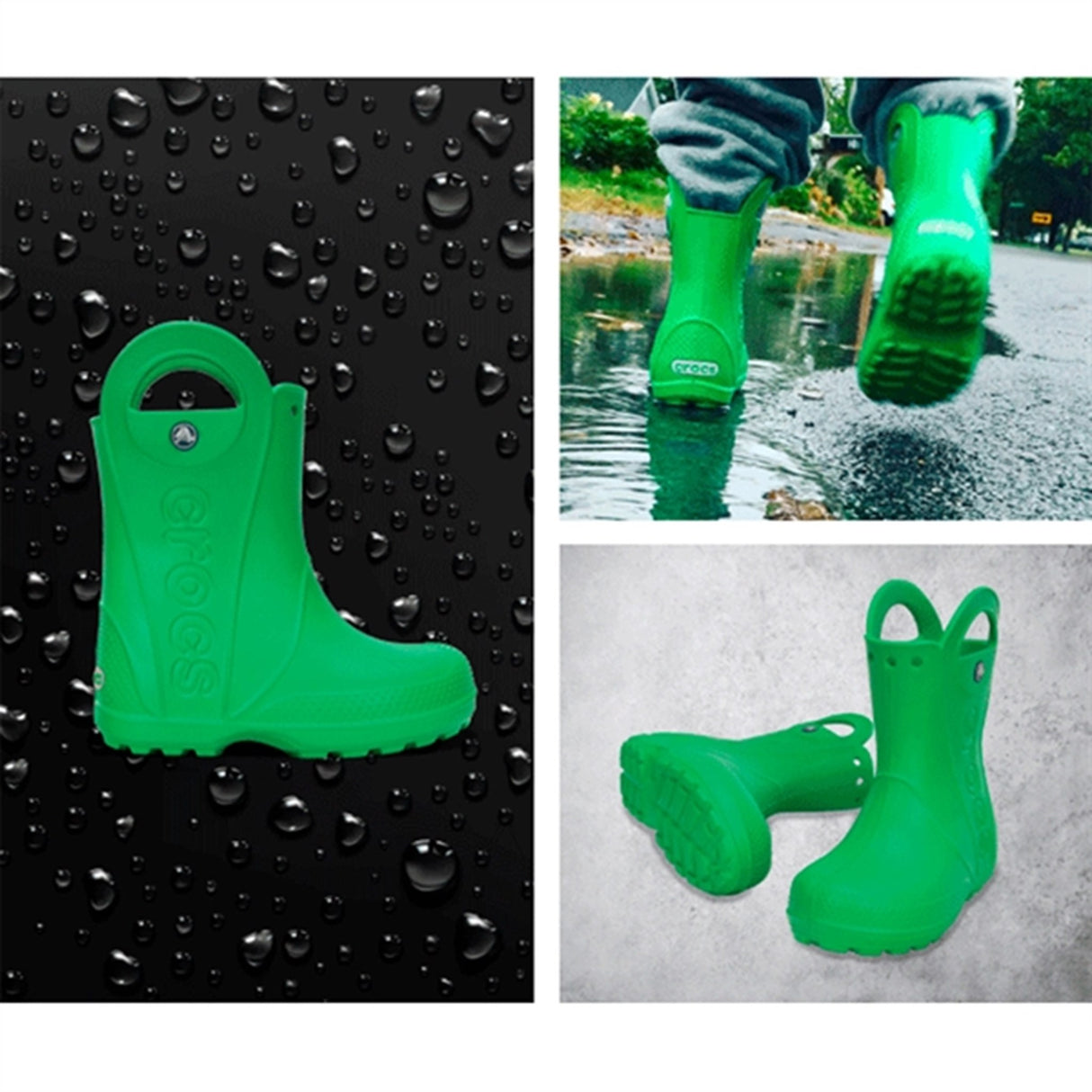 Crocs Handle It Rain Boots Grass Green 2