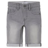 Name it Medium Grey Denim Silas Slim Denim Shorts Noos