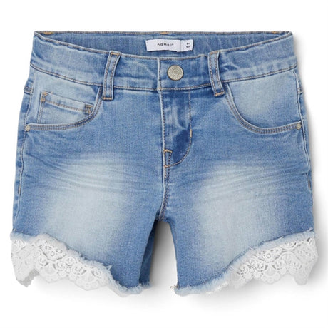 Name it Medium Blue Denim Salli Slim Denim Shorts Noos