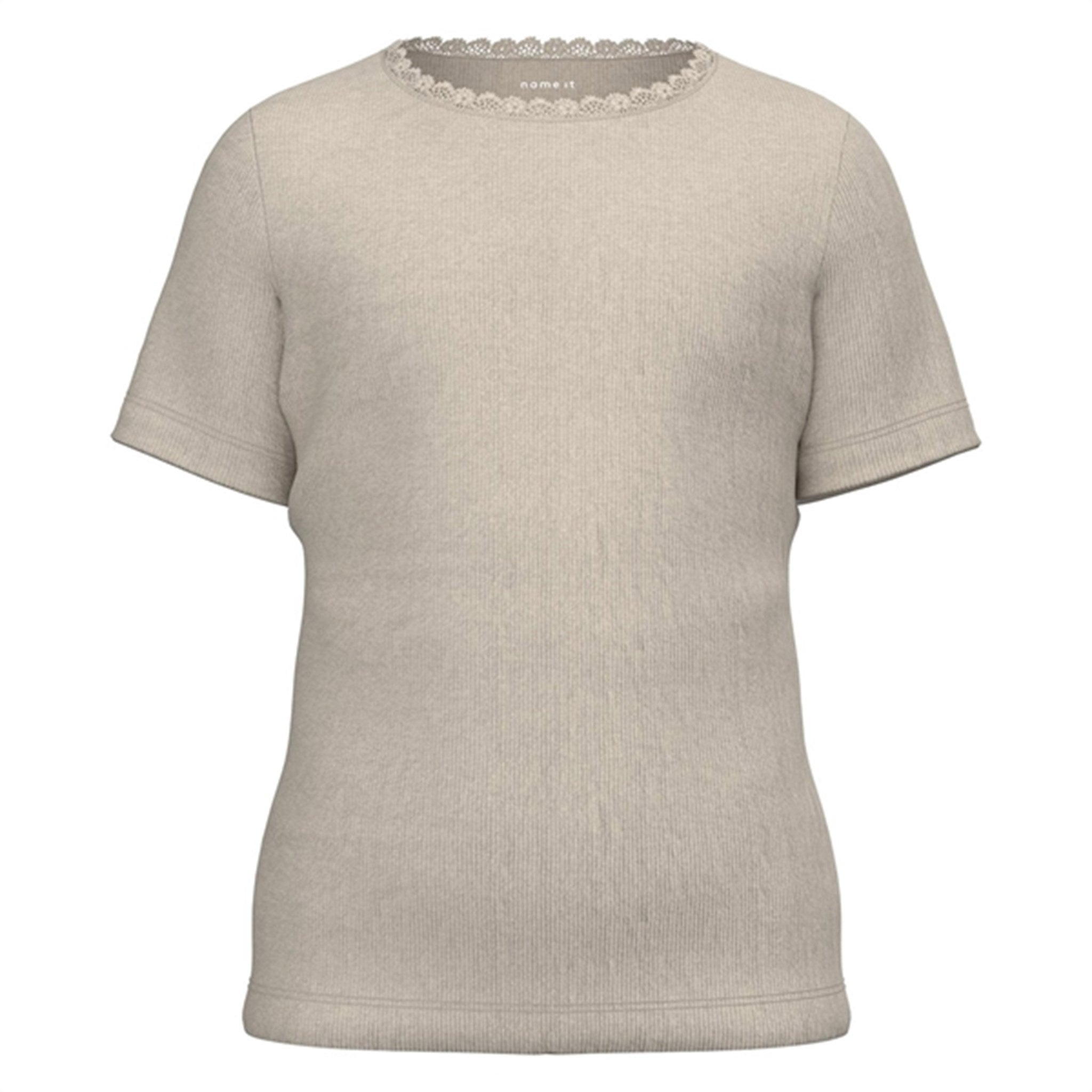 Name it Peyote Melange Kab Slim T-Shirt Noos