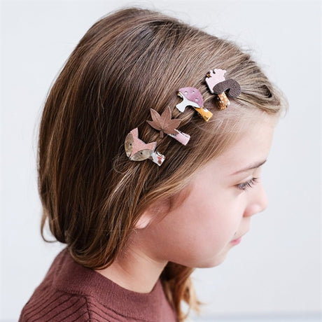 Mimi & Lula 8 Hair Clips Mini Woodland Chestnut 2