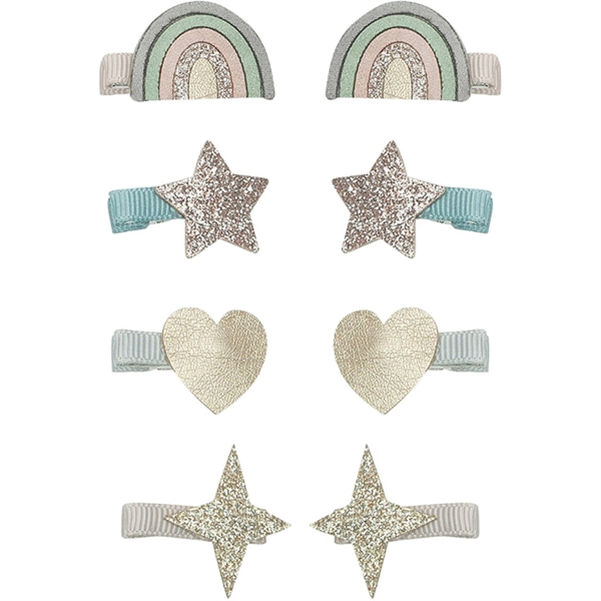 Mimi & Lula 8 Hair Clips Mini Rainbow Dreamer