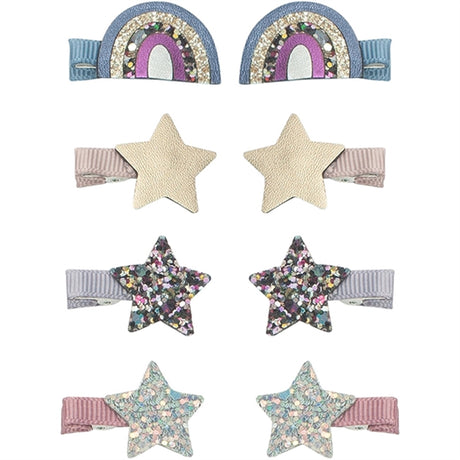 Mimi & Lula 8 Hair Clips Mini Over The Rainbow Ziggy