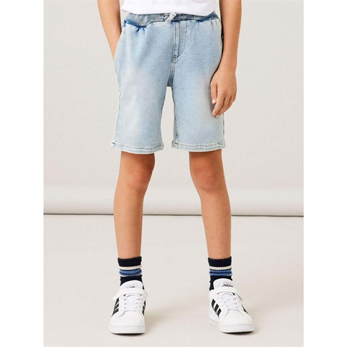 Name it Light Blue Denim Ryan Jogger Denim Shorts Noos 2