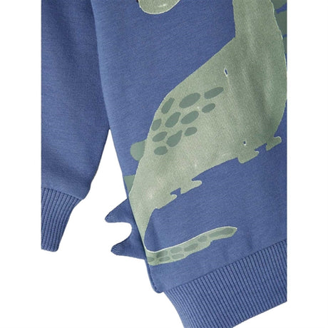 Name it Bijou Blue Tas Dinosaur Sweatshirt