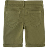 Name it Deep Lichen Green Silas Isak Twill Shorts 3