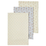 Lil'Atelier Turtledove Isley Muslin Cloths AOP 3-pack