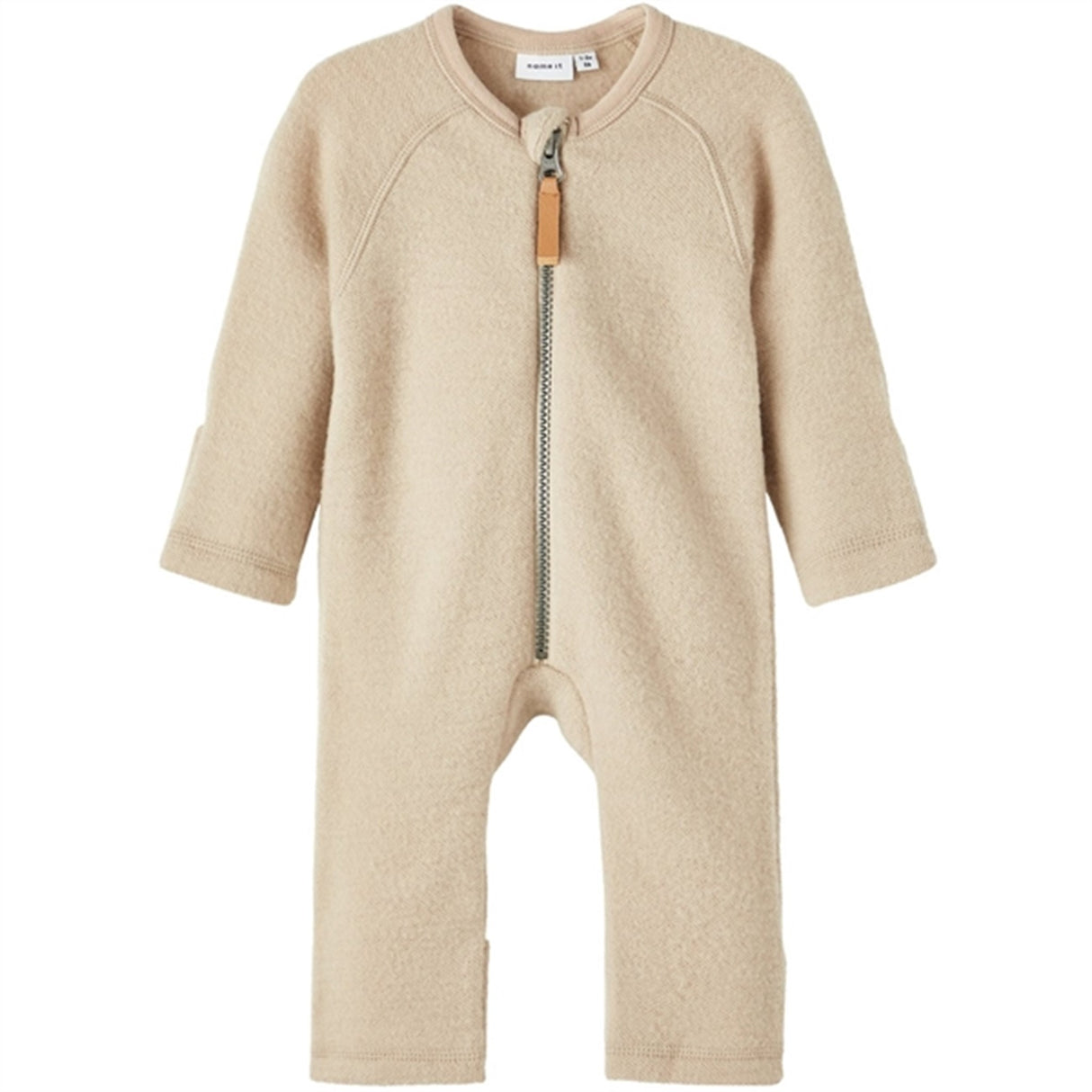 Name it White Pepper Wmino Wool Onesie