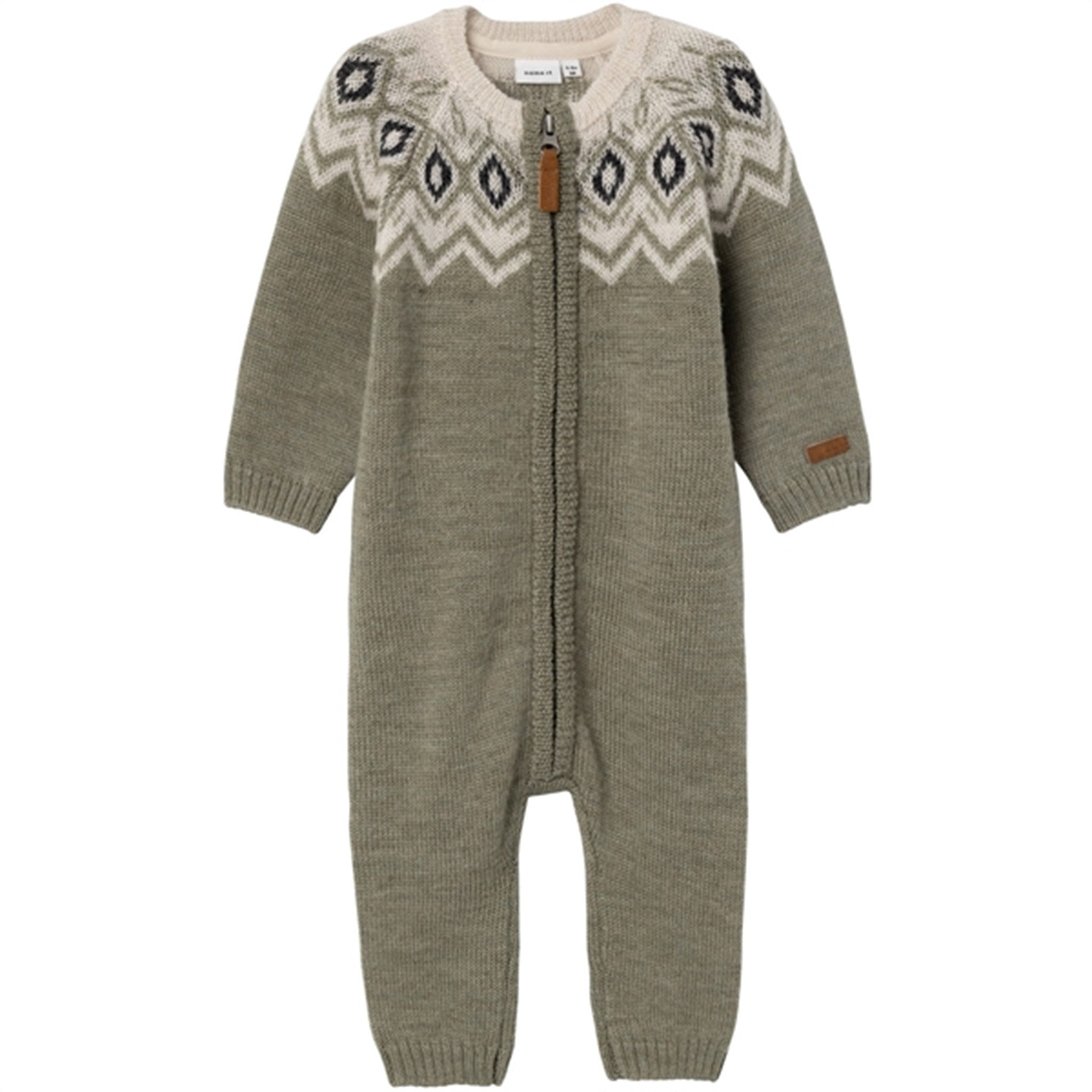 Name it Vetiver Wriss Wool Knit Jumpsuit