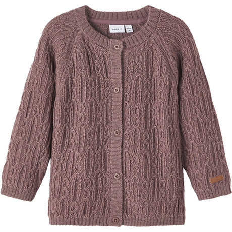 Name it Peppercorn Wrilla Wool Knit Cardigan