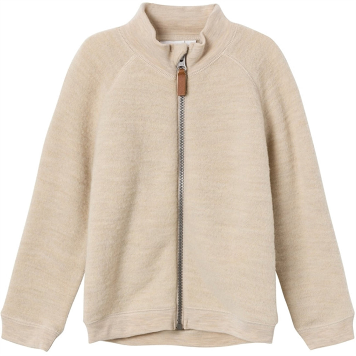 Name it White Pepper Wmino Wool Brushed Cardigan