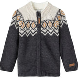 Name it Blue Graphite Wriss Uld Knit Cardigan