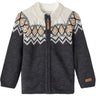 Name it Blue Graphite Wriss Uld Knit Cardigan