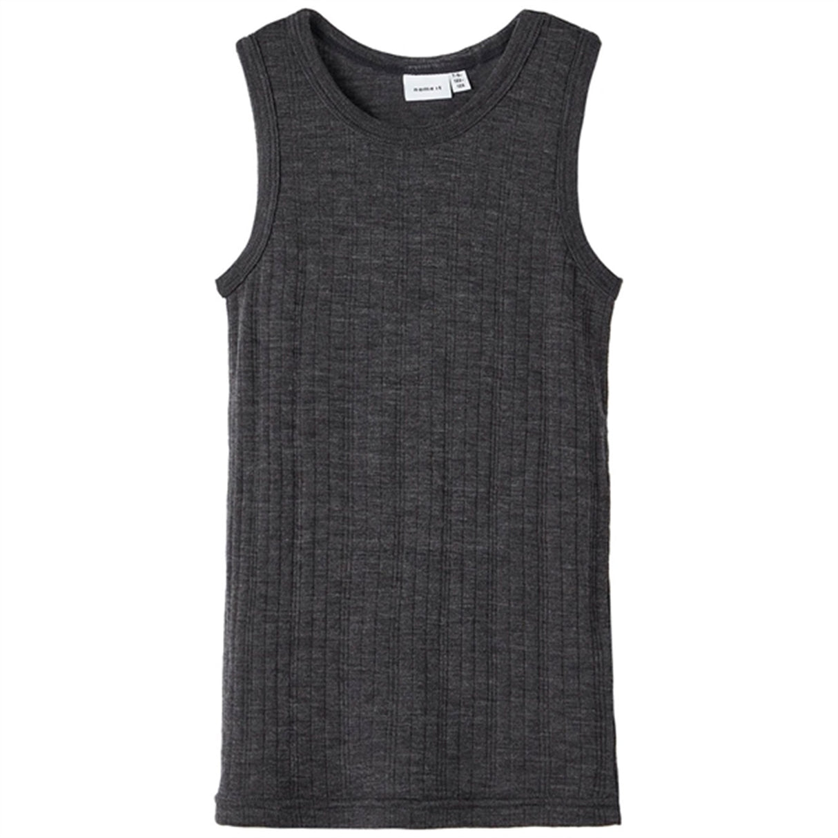 Name it Blue Graphite Wang Wool Needle Tank Top