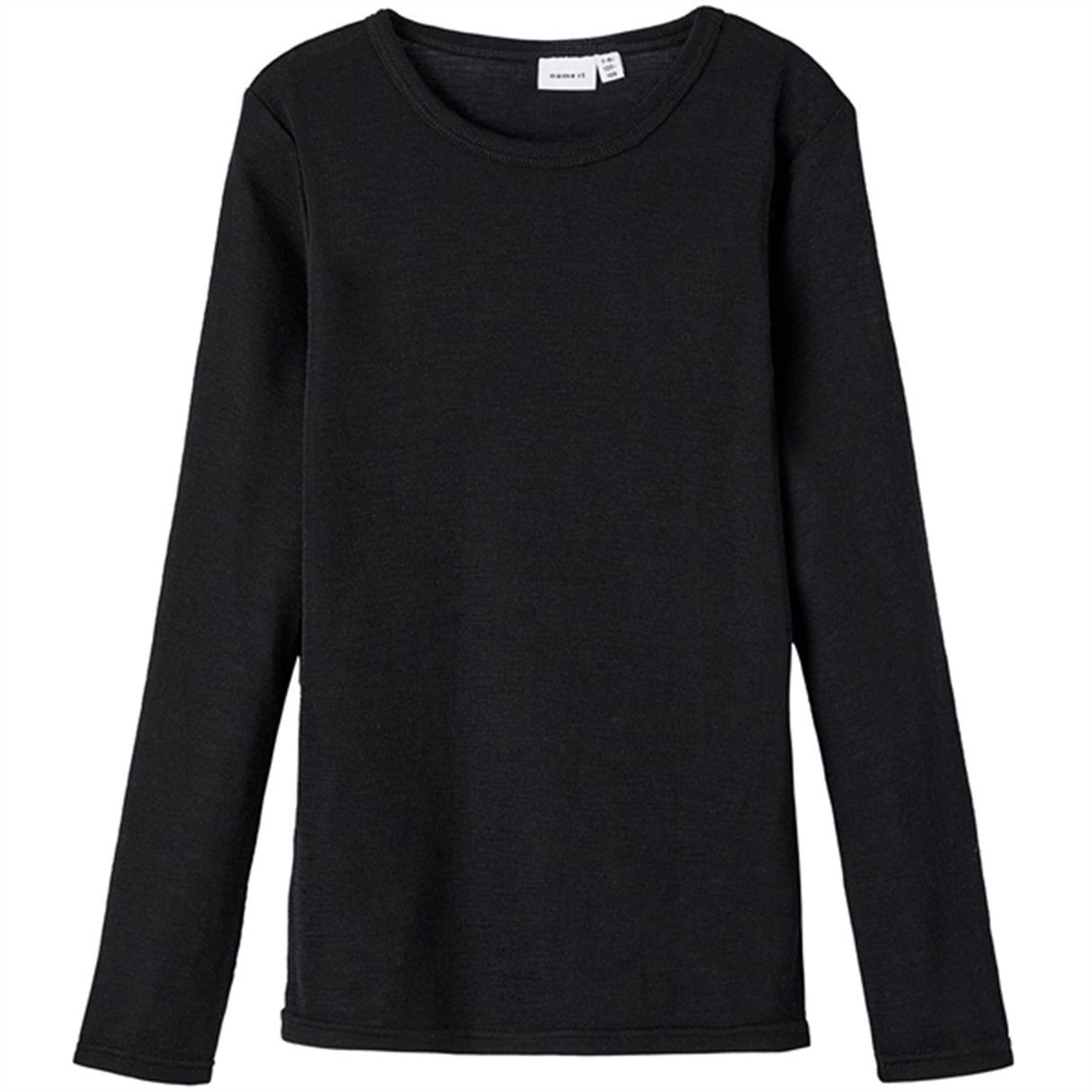 Name it Black Wang Wool Rib Blouse