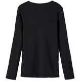 Name it Black Wang Wool Rib Blouse 3