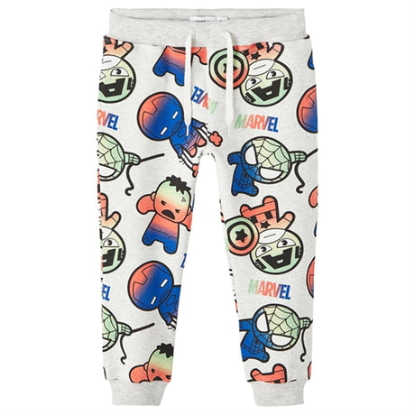 Name it Light Grey Melange Filup Marvel Sweatpants