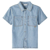 Name it Light Blue Denim Stripe Denim Shirt