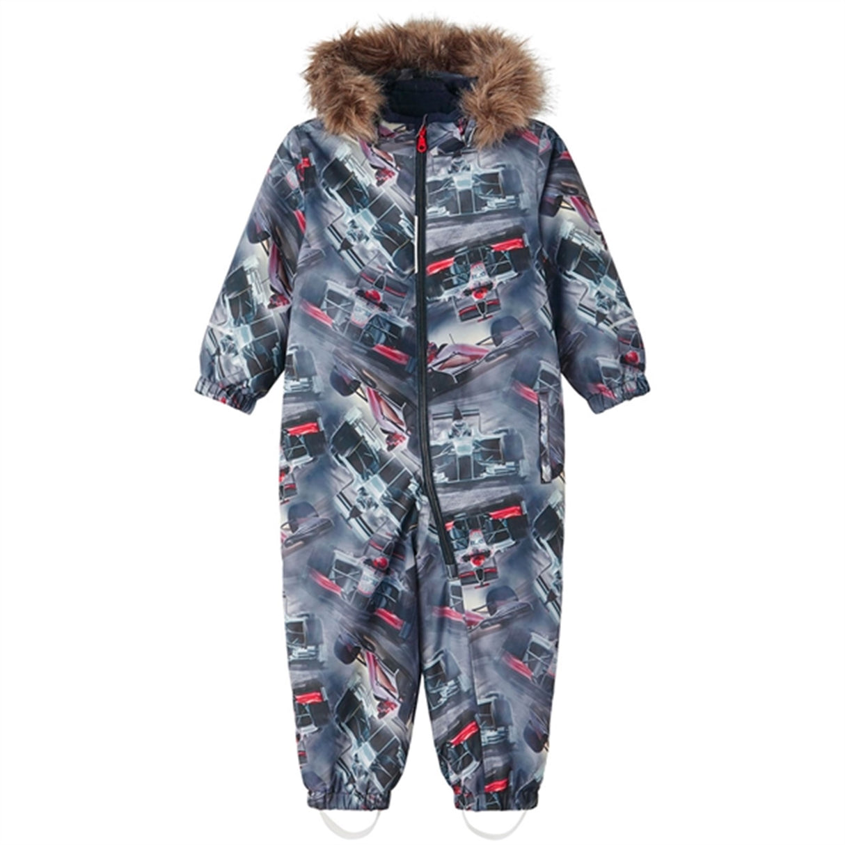 Name it Dark Sapphire Snow Snowsuit Race Car