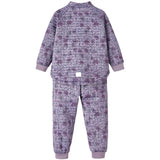 Name it Lavender Gray Moon Quilted Set Flower World 2