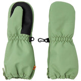 Lil'Atelier Oil Green Lasnow Mittens Solid