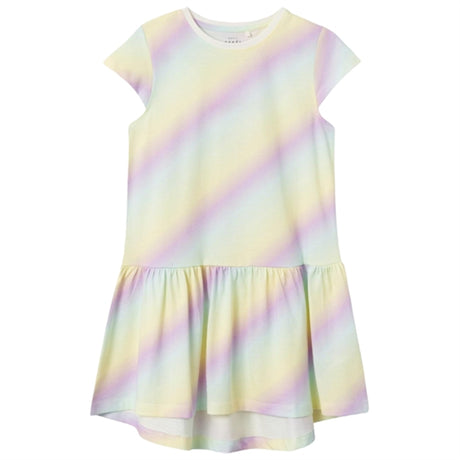 Name it White Alyssum Rainbow AOP Vigga Dress