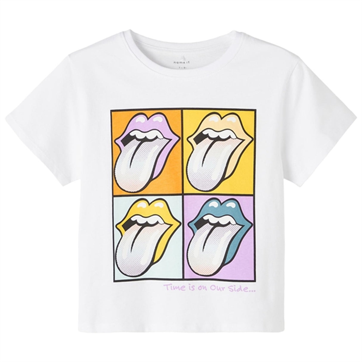 Name it Bright White Mus Rolling Stones T-Shirt