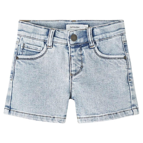 Lil'Atelier Light Blue Denim Ben Loose Denim Shorts