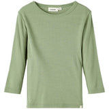 Lil'Atelier Oil Green Fable Slim Wool Blouse