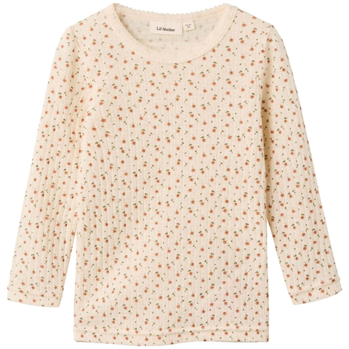 Lil'Atelier Turtledove Farga Slim Wool Blouse