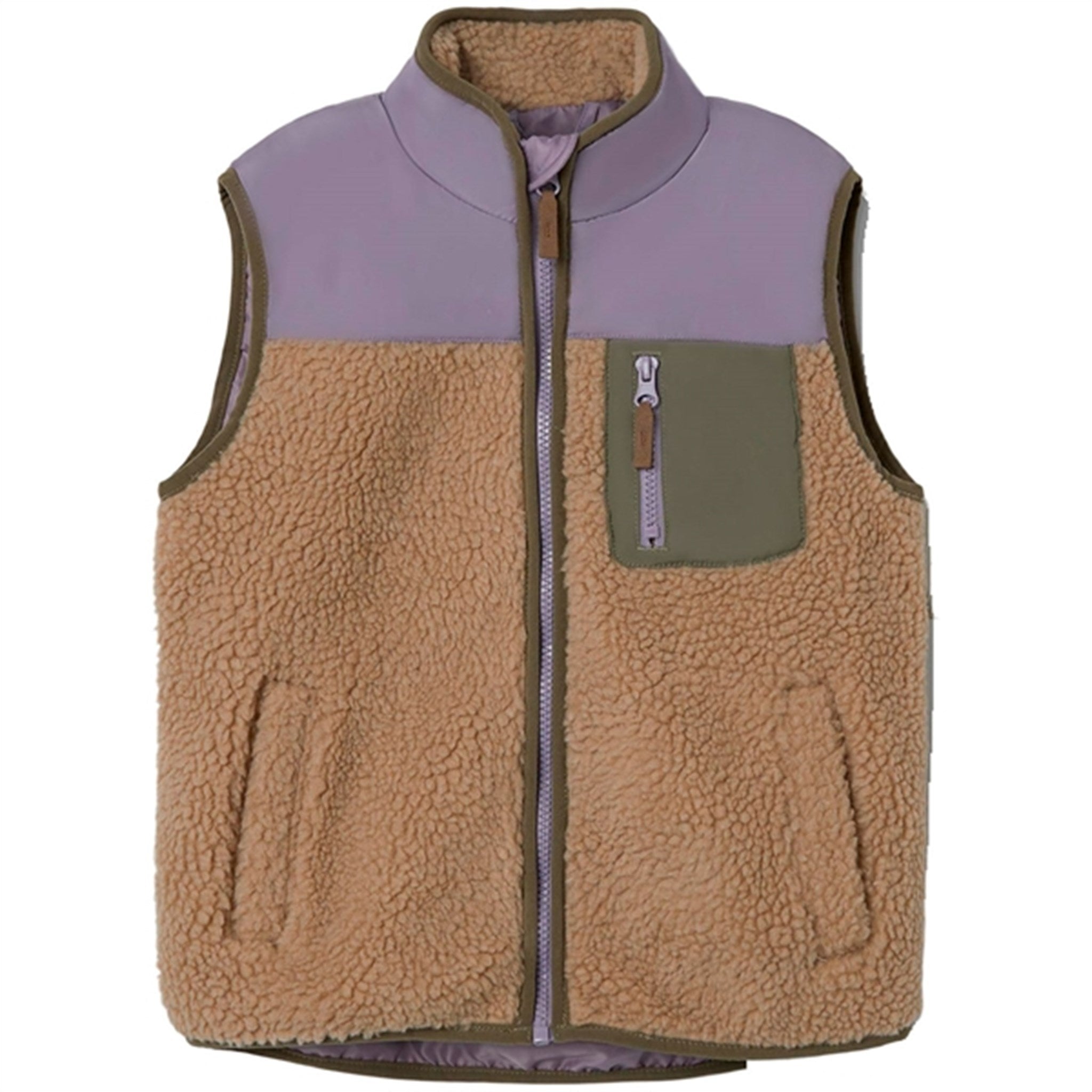 Name it Lavender Gray Mall Teddy Vest