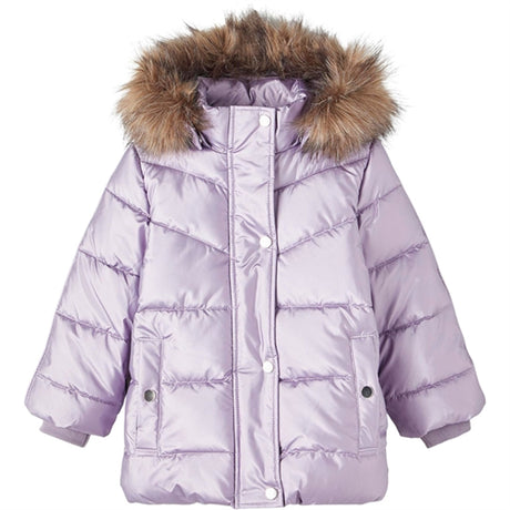 Name it Lavender Gray Maggy Puffer Jacket