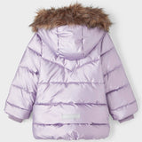 Name it Lavender Gray Maggy Puffer Jacket 3