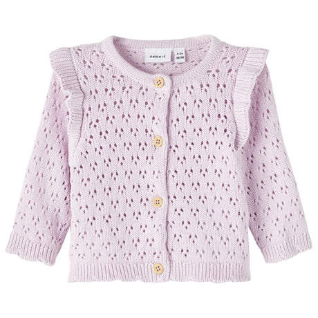 Name it Orchid Hush Karakdi Knit Cardigan