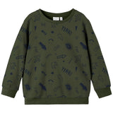 Name it Rifle Green Vifelix Loose Sweatshirt